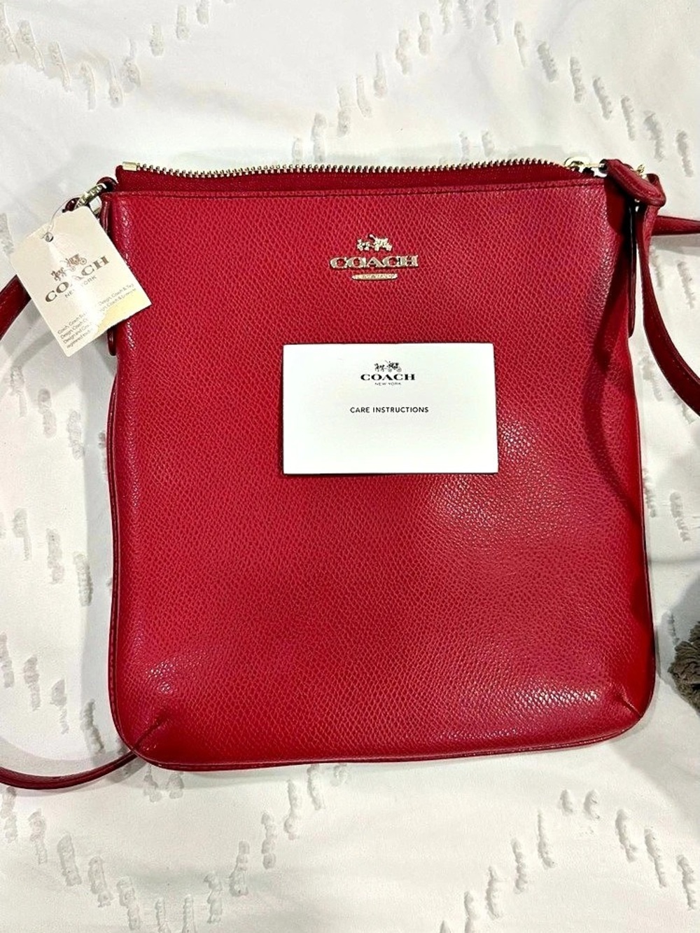 Coach Red Leather Crossbody NWT